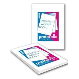 Confezione 100 Fogli Protocollo 120gr Bianco