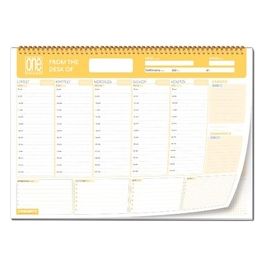 Confezione 12 Planner Settimanali Spiralati A3 60 Fogli 80gr