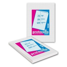 Confezione 20 Fogli Protocollo 4f 60gr