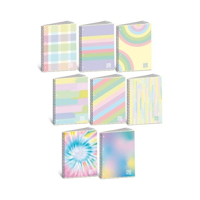 Blasetti Confezione 5 OneColor Spiralato PastelPlus A4 5M