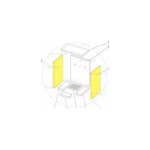 Ricambio per Stufe Acciaio Y Refrattari 368x180x28