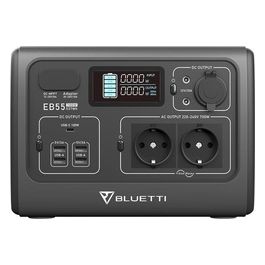 EB55 Stazione di Alimentazione Portatile 11 Litio Ferro Fosfato (Lifepo4) 24000 Mah 700 W 7.5Kg