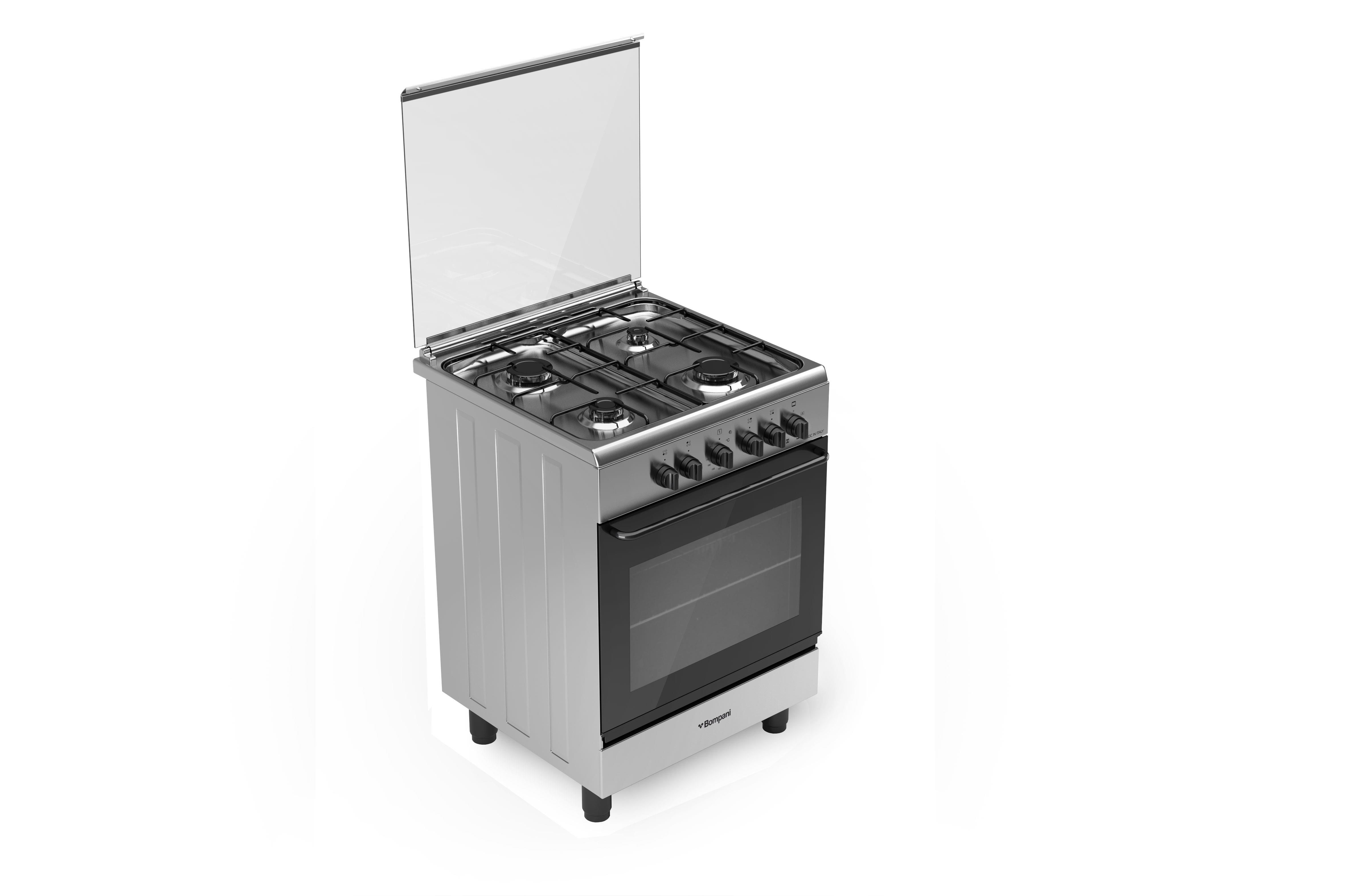 Bompani BI643KB/N Cucina a Gas 4 Fuochi Forno Elettrico | Yeppon