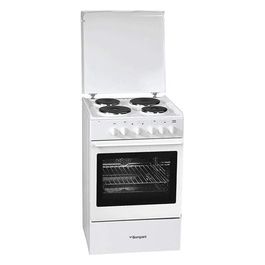 Bompani BO750DD/E Cucina bianca 55x55 con 4 piastre elettriche forno elettrico statico con 5 programmi di cottura colore bianco