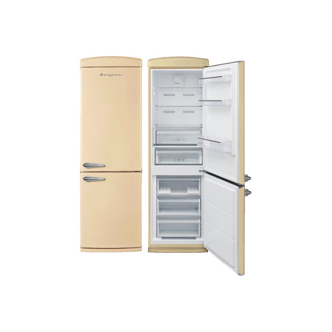 Bompani BOCB606/C Frigorifero Combinato Retro' Capacita' 324 Litri Classe energetica A++ No Frost 190 cm Crema