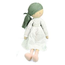 Bonnika Megan Capelli Grigi e Vestito Bianco 50cm