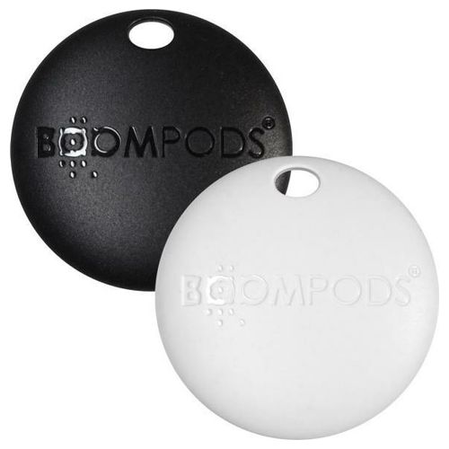 BOOMTAG Tracker Bluetooth 5.2 Localizzatore GPS confezione 2 pezzi batteria CR2032 IPX5 colore Nero Bianco