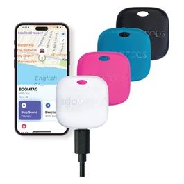 Boomtag Rechargeable 4er Nero/Blu/Bianco/Rosa
