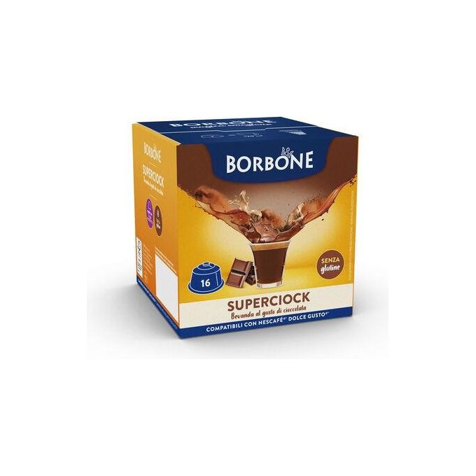Borbone Dolce Re Cioccolato Sacchetto 16 Capsule Compatibili Dolce Gusto