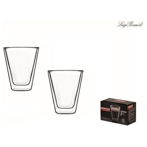 Luigi Bormioli 2 Bicchieri Thermic Glass per caffe Caffeino Cl 8,5