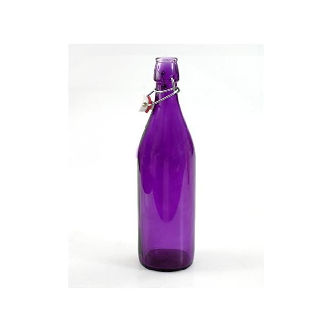 Bormioli Bottiglia Giara Viola 1 Litro con Tappo
