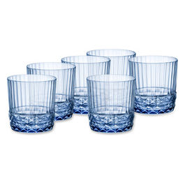 Confezione 6 Bicchieri America' 20s Rock Blu 30cl