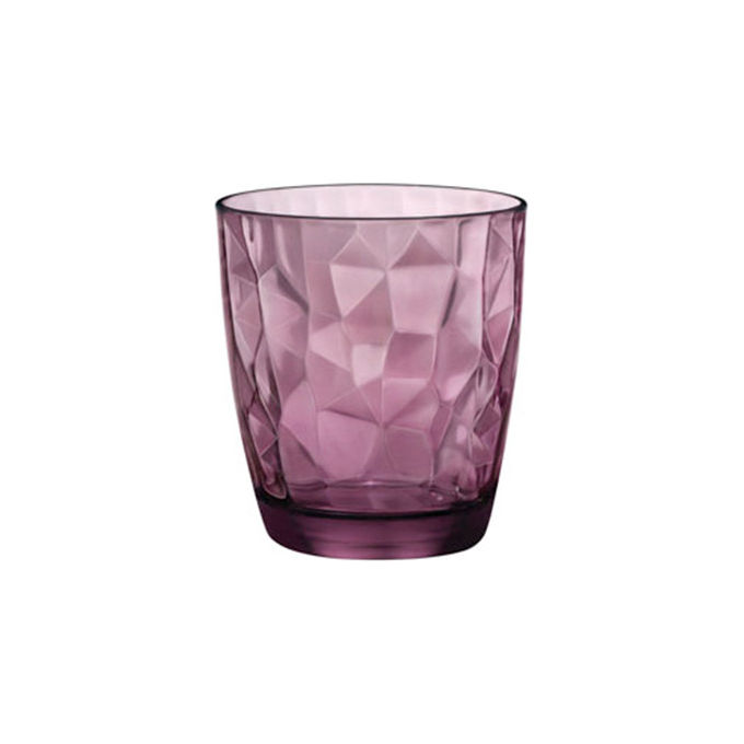 Bormioli Set 3 Bicchieri Diamond Acqua 30cl Rock Purple