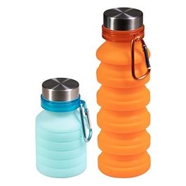 Borraccia Pieghevole Molly in Silicone 470 Ml Blu