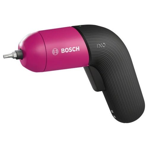 Bosch Avvitatore Elettrico IXO Ricaricabile con Cavo Micro-Usb Controllo Velocita' Variabile in Valigetta 3,6V Rosa