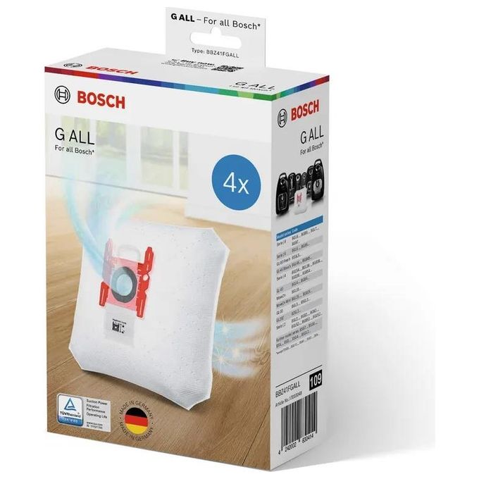 Bosch Bbz41fgall Confezione sacchetti universali per aspirapolveri