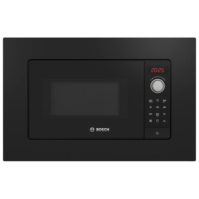 Bosch Serie 2 BEL623MB3 Forno a Microonde da incasso con Grill Capacità 20 Litri Potenza 800W 8 Programmi Nero 