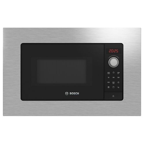 BEL623MS3 Serie 4 - Forno a microonde da incasso, 20 L, 800 W, Classe A, funzione grill, AutoPilot 7, 5 livelli di potenza, Acciaio inox