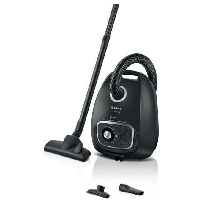 Image of Bosch BGB41BA1 Serie 4 Aspirapolvere con Sacco a Traino Potenza 600 Watt Capacita' 4 Litri colore Nero