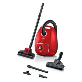 BGB41PET1 Serie 4 Aspirapolvere con Sacco a Traino Potenza 600 Watt Capacità 4 Litri ProAnimal colore Rosso