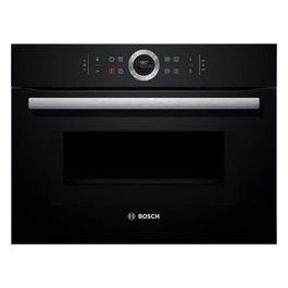 Bosch CMG633BB1 Serie 8 Forno a Microonde da Incasso Capacita' 45 Litri Potenza 900 W Display TFT Porta Piatta Sistema SoftMove 60 x 45 cm Nero