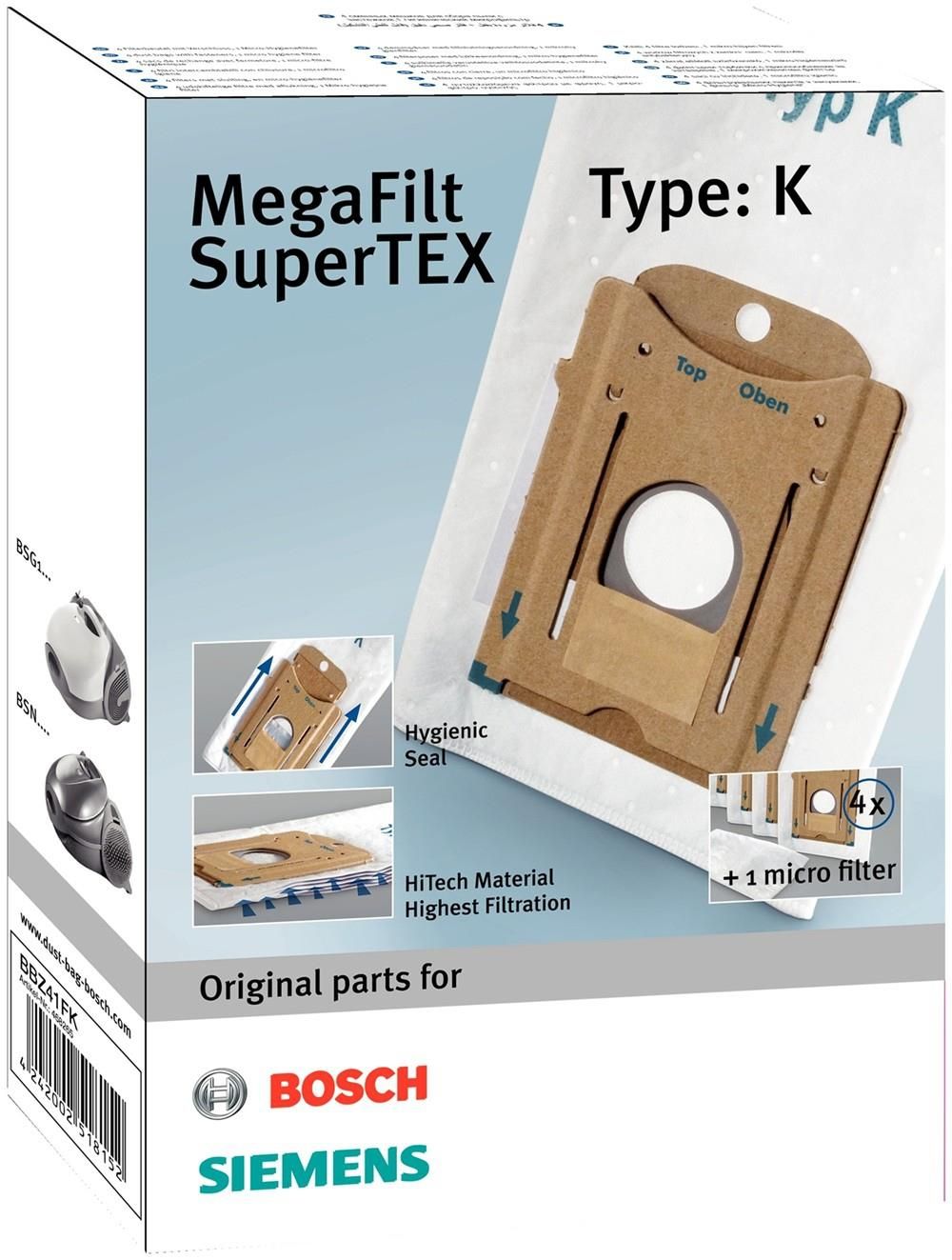 Bosch Confezione 4 Sacchetti