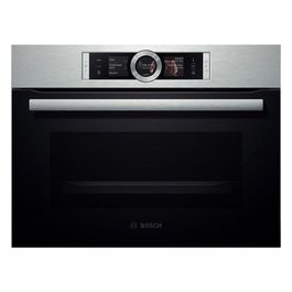 Bosch CSG656BS1 Serie 8 Forno Elettrico Compatto Multifunzione da Incasso a Vapore Capacita' 47 Litri Classe energetica A+ 14 Programmi EcoClean Fast Pre-Heating 60 cm Acciaio Inox