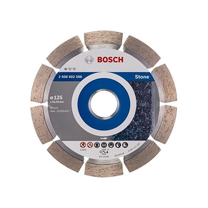 Bosch Disco Diamantato Standard Per Pietra 125Mm 22/23Mm