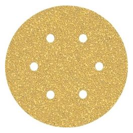 Expert C470 Carta Abrasiva Vernice e Legno Duro per Levigatrici Rotorbitali con 6 Fori Confezione da 5 Unita' Giallo Diametro 150mm