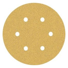 Expert C470 Carta Abrasiva Vernice e Legno Duro per Levigatrici Rotorbitali con 6 Fori Confezione da 5 Unita' Giallo Diametro 150mm