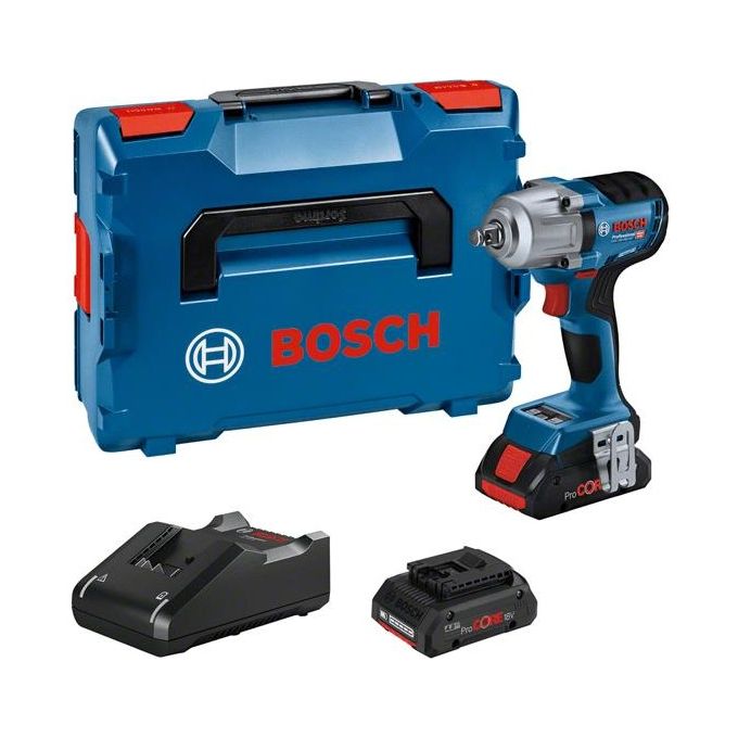 Bosch GDS 18V-450 HC 2xPC 4Ah L-BOXX Avvitatore Massa Battente a Batteria
