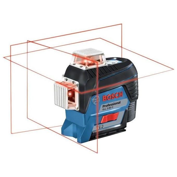 Bosch GLL 3-80 C Professional Livella a Laser con 3 Linee