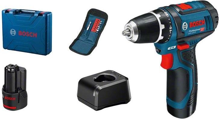 Bosch GSR 12V-15 Professional Trapano Avvitatore a Batteria