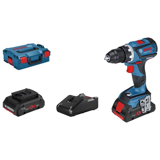 Bosch GSR 18V-60 2x4.0 PC L-Boxx Trapano Avvitatore a Batteria