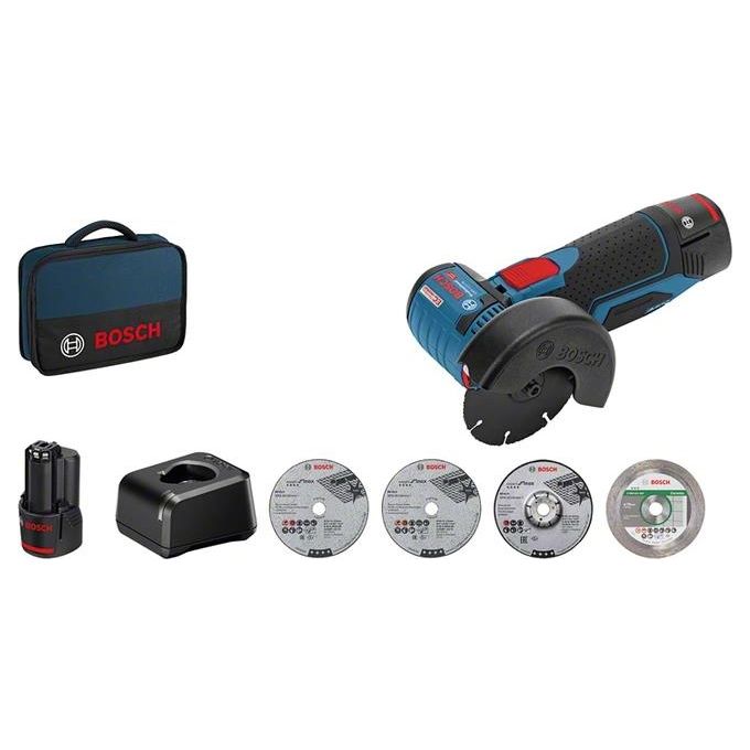 Bosch GWS 12V-76 Smerigliatrice Angolare Blu