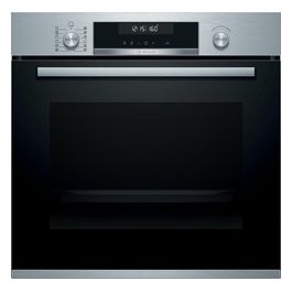 Bosch Serie 6 HBS578BS0 Forno da incasso multifunzione 71 Litri Classe A Pulizia Pirolitica 30 Programmi 10 Funzioni Cottura Display LCD bianco 60 cm Inox