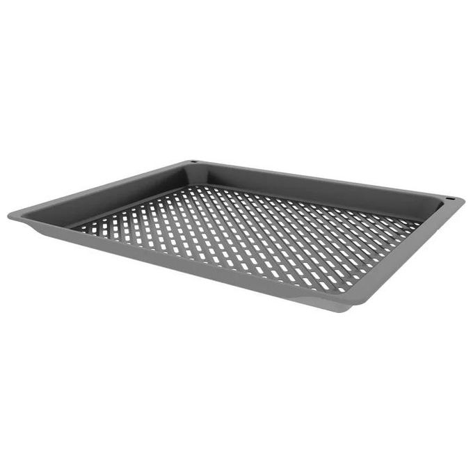 Image of Bosch HEZ629070 Teglia Forno Piastra Rettangolare in Acciaio Air Fry e Grill Tray 45 x 37 cm colore Nero