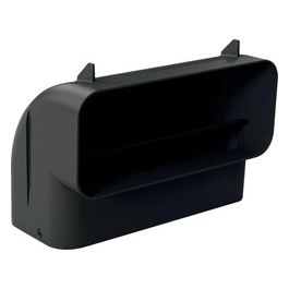 HEZ9VDSB3 Condotto piatto curvo 90° verticale con ampio raggio per canalizzazioni dietro schienale/mobile (profondità piano di lavoro = 65cm)