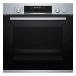 Bosch HRA558BS1 Forno Elettrico con Vapore Serie 6 Capacità 71 Litri Classe A Acciaio Inox  Vetro Nero