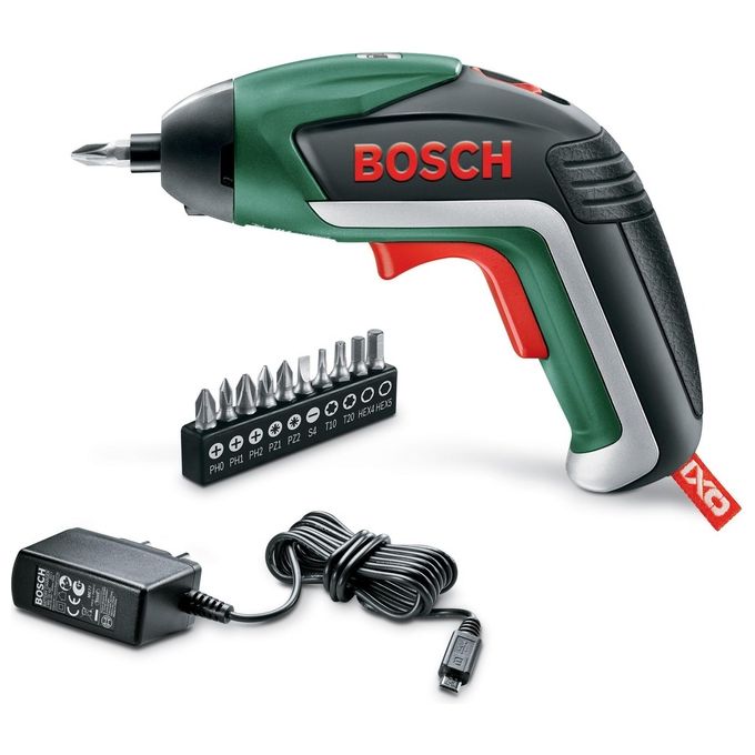 Bosch IXO Svita Avvita 3,6V con Batteria Litio con Set 32 Bits Avvitatura in Dotazione