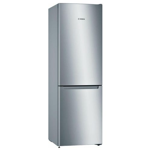 Serie 2 KGN36NLEA  Frigorifero a libera installazione combinato 321 Litri Classe E Total No Frost 186x60x66 cm Metal Look
