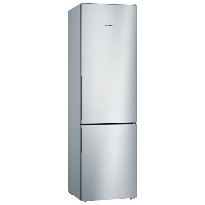 Image of Bosch Serie 4 KGV39VLEAS Frigorifero a libera instalalzione combinato ventilato 342 Litri Classe E Congelatore Low Frost 201x60x65 Metal Look
