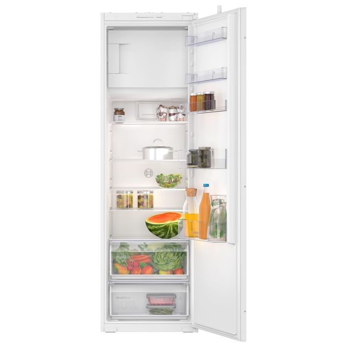 Image of Bosch KIL82NSE0 Serie 2 Frigorifero monoporta da incasso con congelatore 280 Litri Cassetto Multi Box XXL 177.5 x 56 cm Classe E