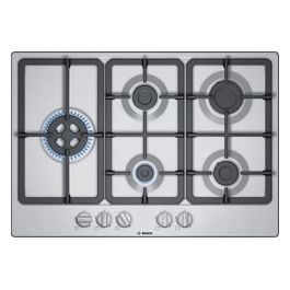 PGS7B5B90 Serie 4 Piano Cottura a Gas 5 Zone Griglie in Ghisa Acciaio Inox