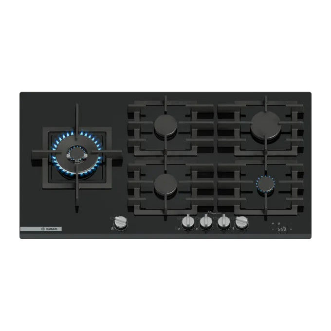 Bosch Piano Cottura a Gas Serie 8 PRS9A6H40 90 cm 5 Fuochi Nero
