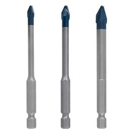 Professional 3x Set di Punte Expert HEX-9 HardCeramic per Tegole Piastrelle 5-8 mm
