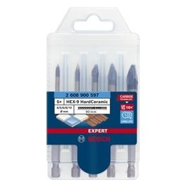 Bosch Professional 5x Set di punte Expert HEX-9 HardCeramic Kit 4/5/6/8/10