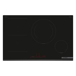 PVS831HB1E Serie 6 Piano cottura a induzione CombiZone combina due zone cottura DirectSelect Home connect frontale smussato Nero 80 cm