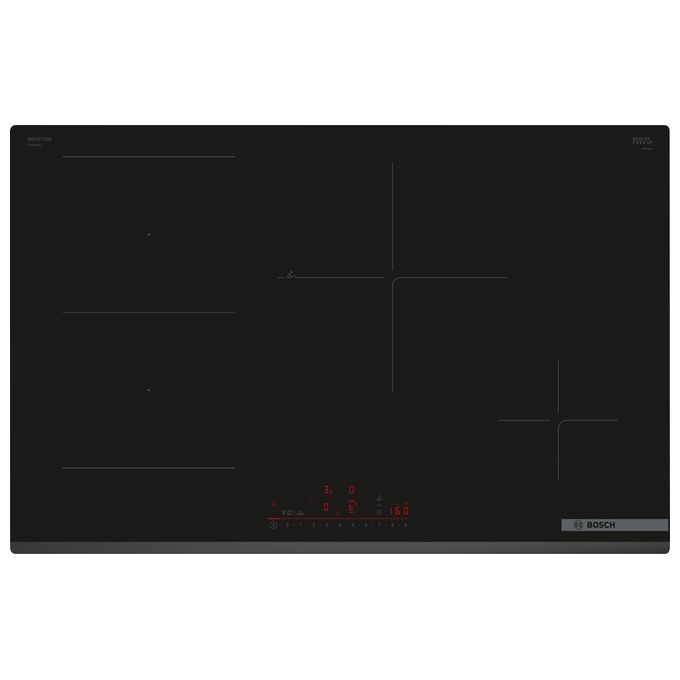 Image of Bosch PVS83KHC1Z Serie 6 Piano cottura induzione cm. 80 vetroceramica nero