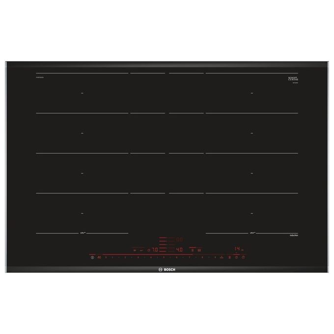 Bosch PXY875DE3E Serie 8 Piano Cottura a Induzione in Vetroceramica 4 Zone DirectSelect Premium PerfectFry PerfectCook FlexInduction 80 cm Nero